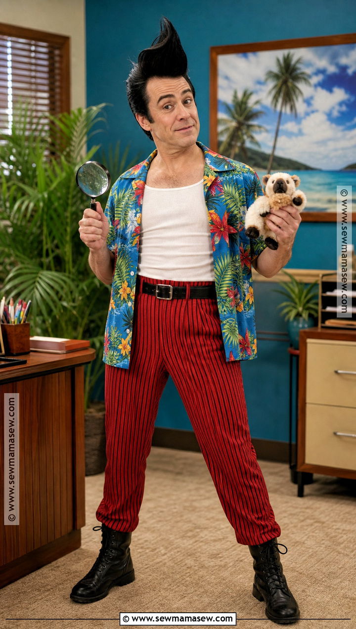 Ace Ventura Tropical Shirt Costume - 30 Hollywood Characters Costume Ideas