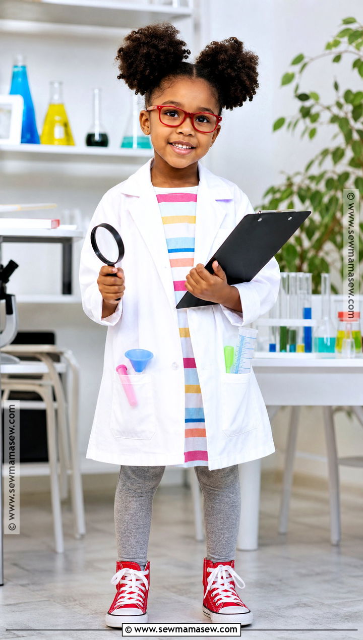 Ada Twist Scientist Costume With Lab Coat - 30 story book costumes