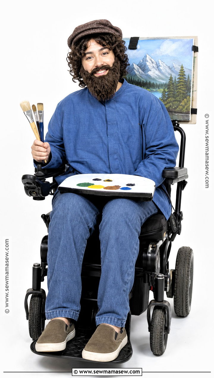 Adaptive Bob Ross Costume - 35 bob ross costume ideas