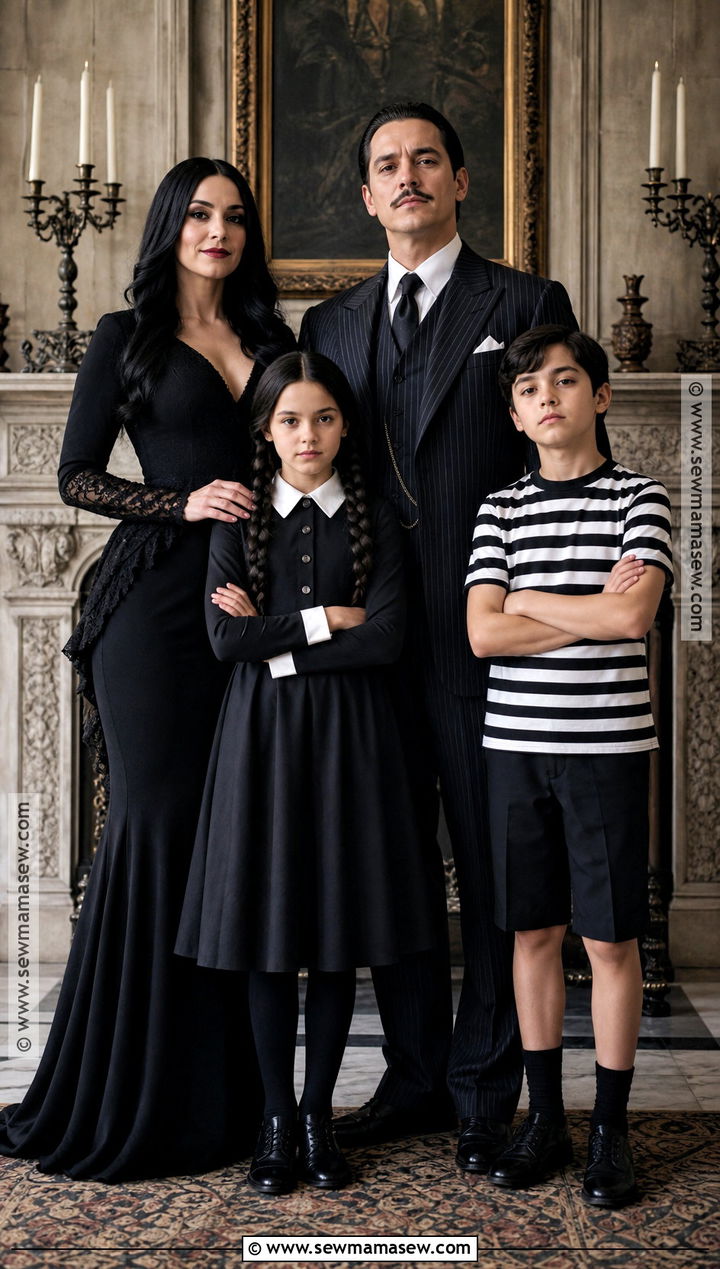 Addams Family Costume - 45 4 people halloween costumes