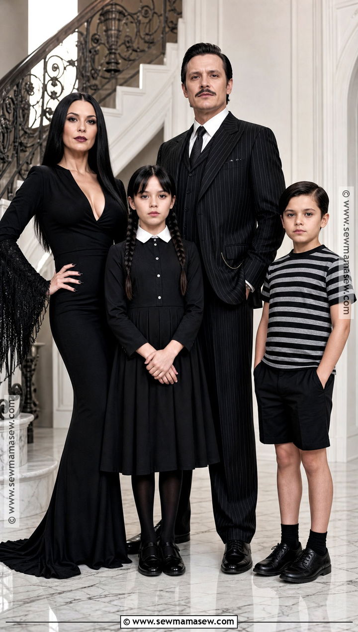 Addams Family Costume - 35 family of four halloween costumes