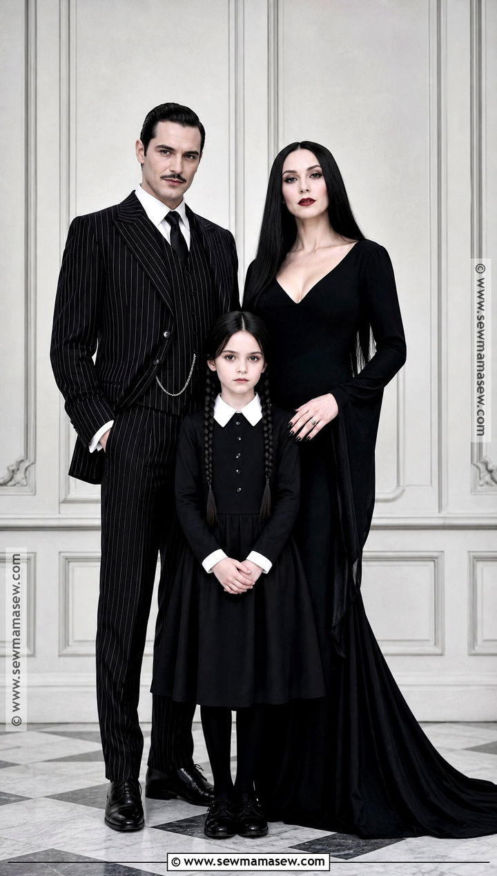 Addams Family Costume For Three - 35 halloween family costumes for 3