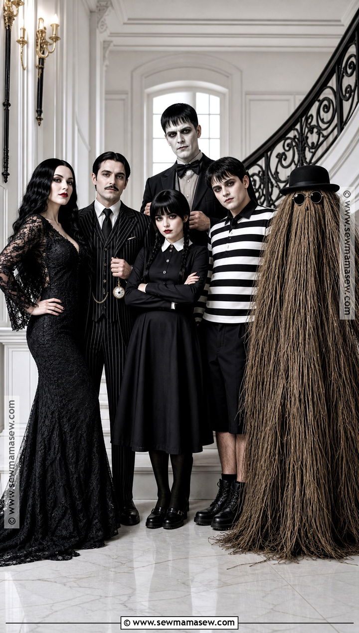 Addams Family Friend Group Costume - 35 halloween costumes for friends