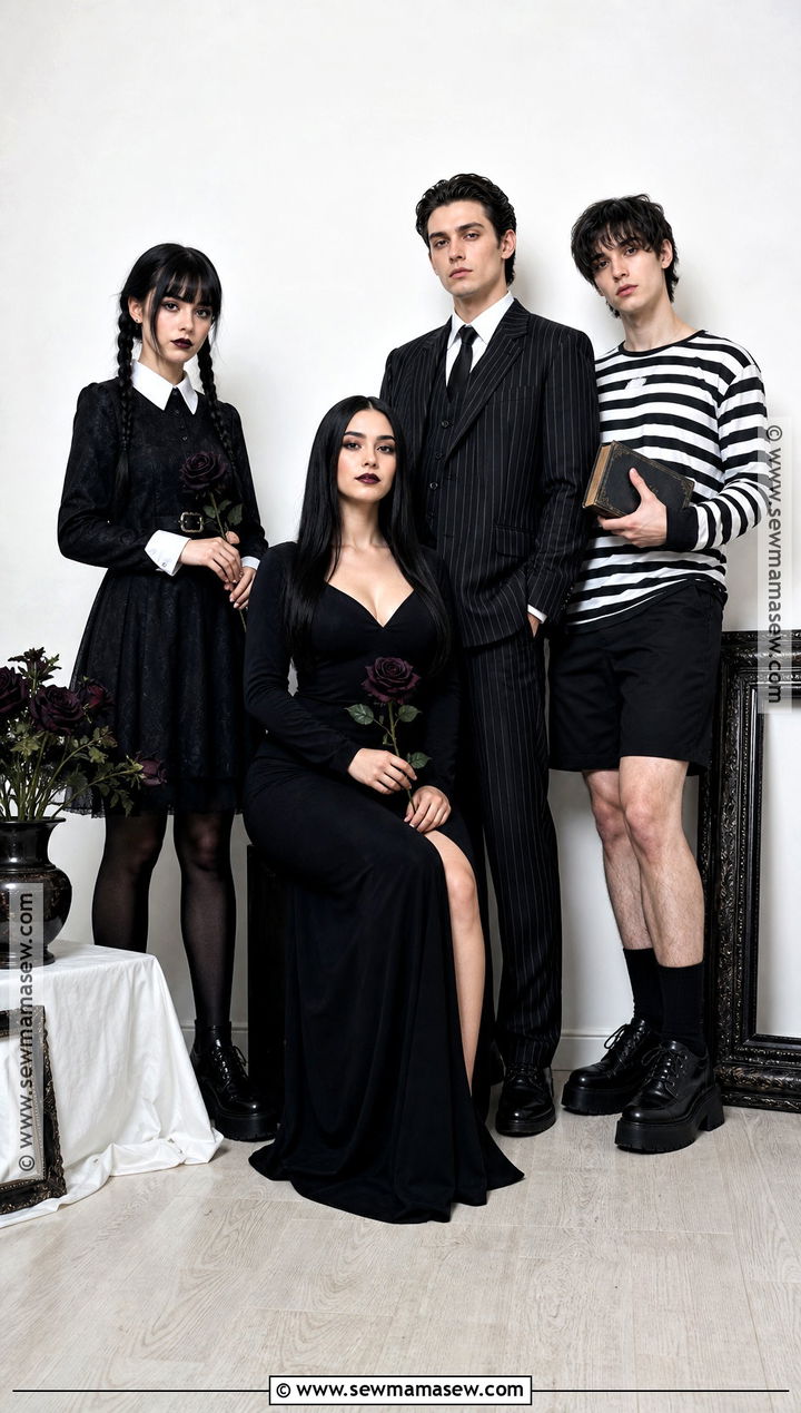 Addams Family Group Costume - 30 costume ideas for 4 for friends
