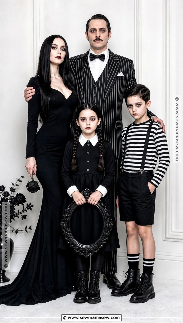 Addams Family Group Costume - 35 Group Halloween Costumes For 4