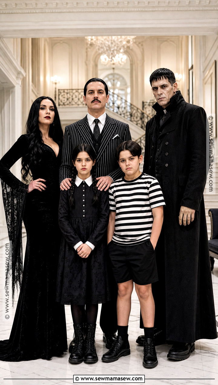 Addams Family Group Costume - 30 movies costumes ideas