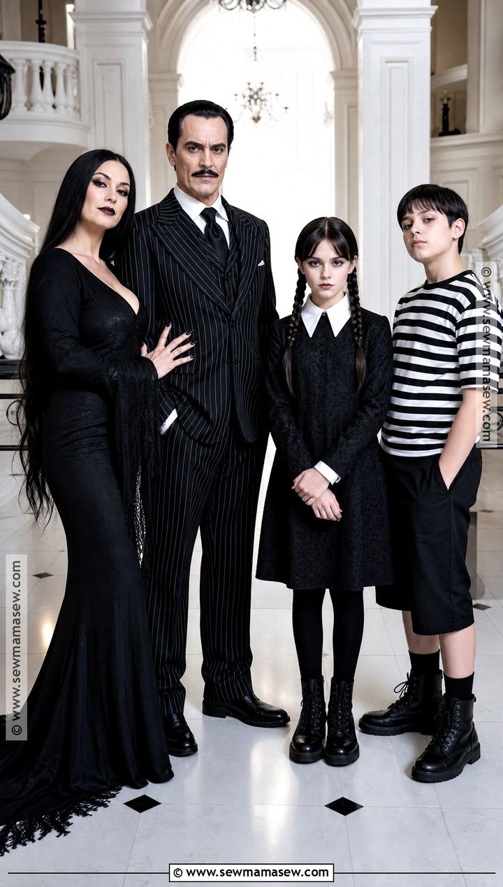 Addams Family Group Costume - 35 costumes for 4