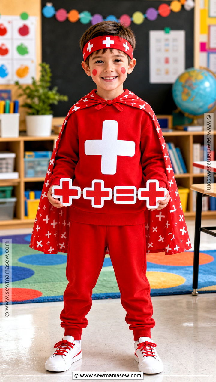 Addition Sign Maths Day Costume - 30 maths day costumes for kids