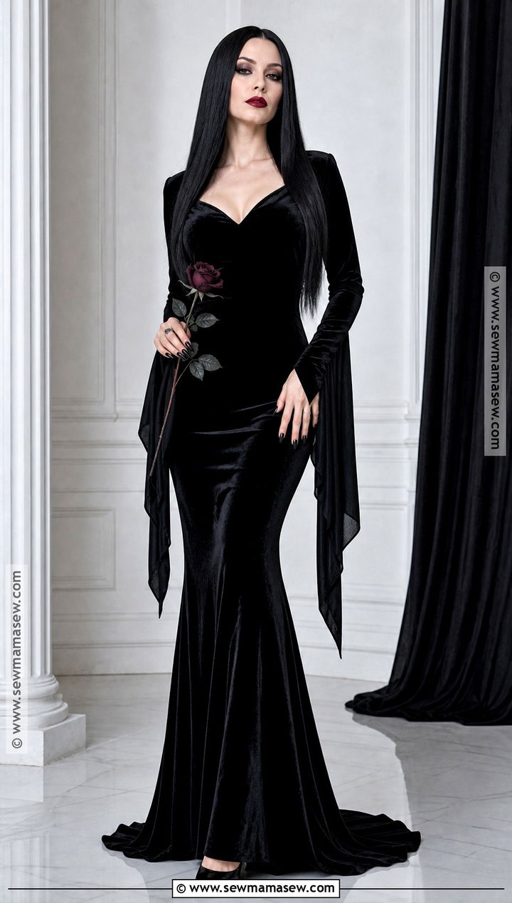 Adele Morticia Addams Costume - 30 iconic celebrity halloween costumes