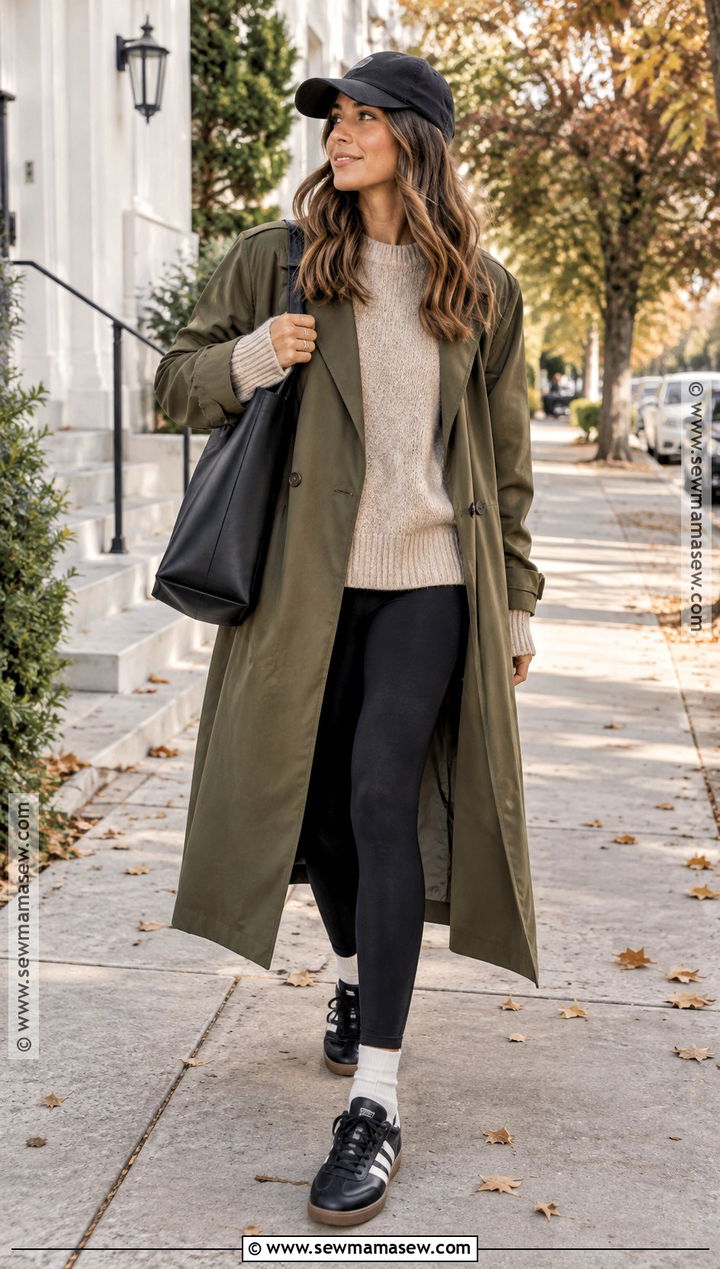 Adidas Samba With Leggings And Oversized Sweater - 20 adidas samba outfit autumn ideas