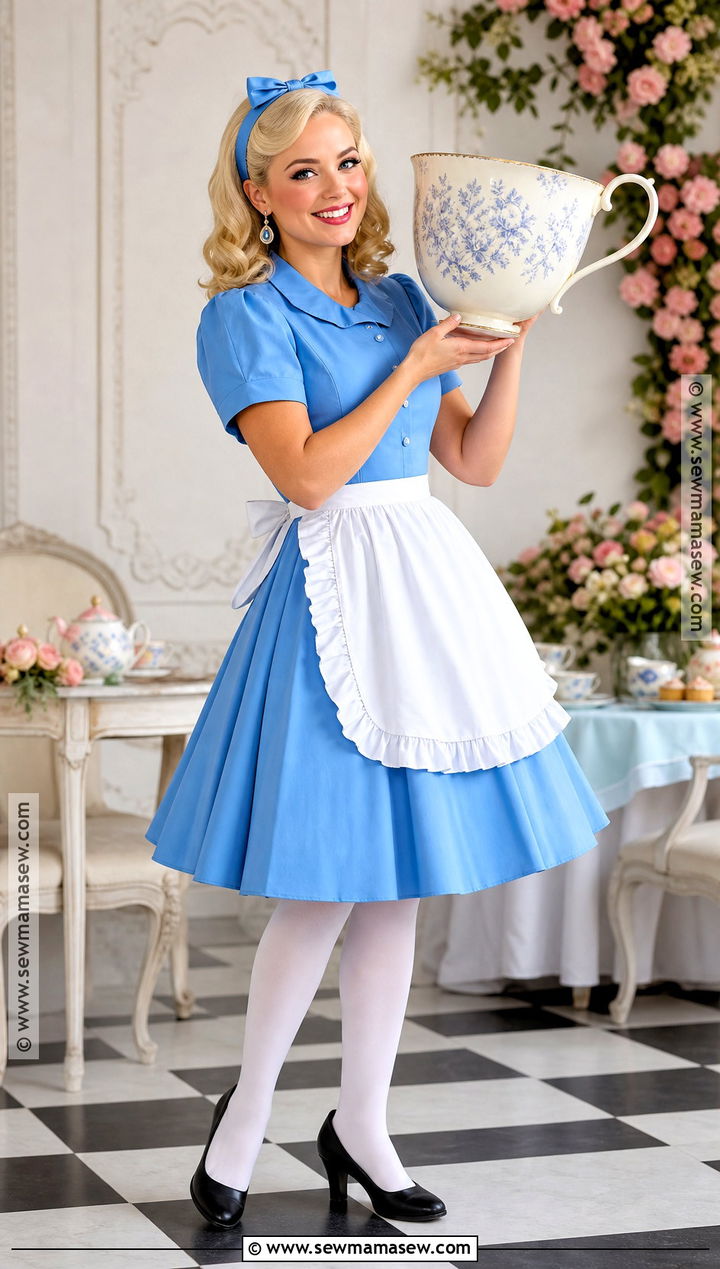 Adult Alice Costume With Teacup Prop - 40 alice costume ideas