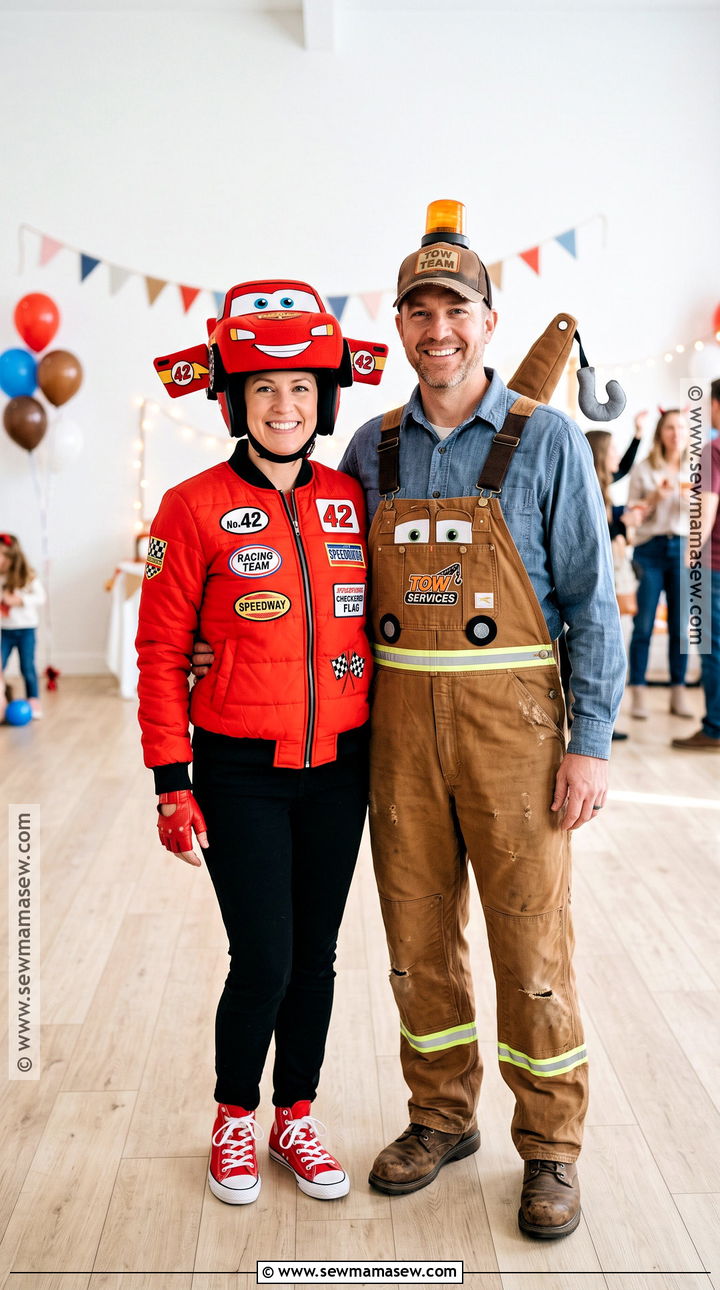 Adult Lightning McQueen And Mater Couple Costume - 35 lightning mcqueen and mater costume ideas