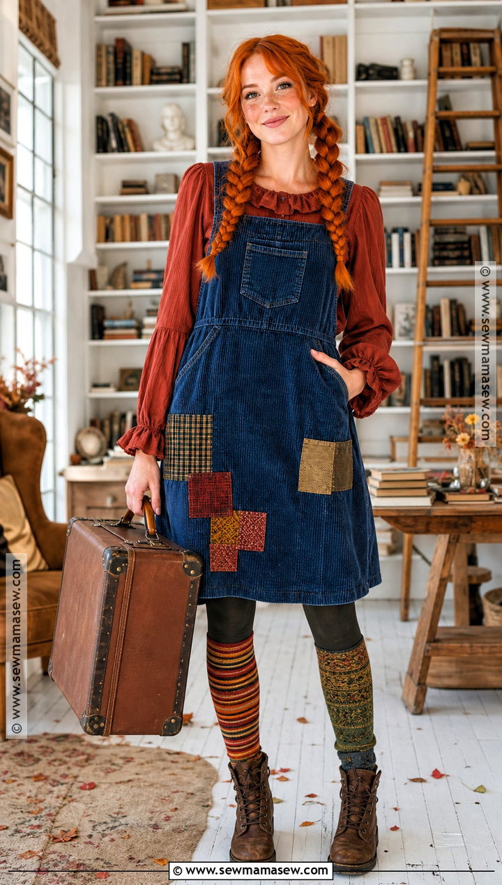 Adult Pippi Longstocking Costume With Pinafore Dress - 35 pippi longstocking costume ideas