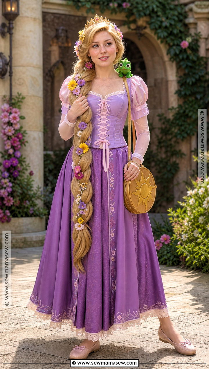 Adult Rapunzel Costume With Corset Top - 40 repunzle costume idea