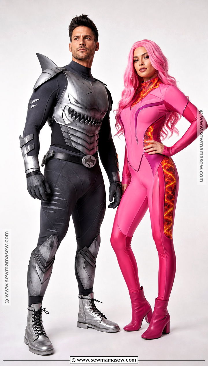 Adult Sharkboy And Lavagirl Couple Costume - 30 shark boy and lava girl costumes