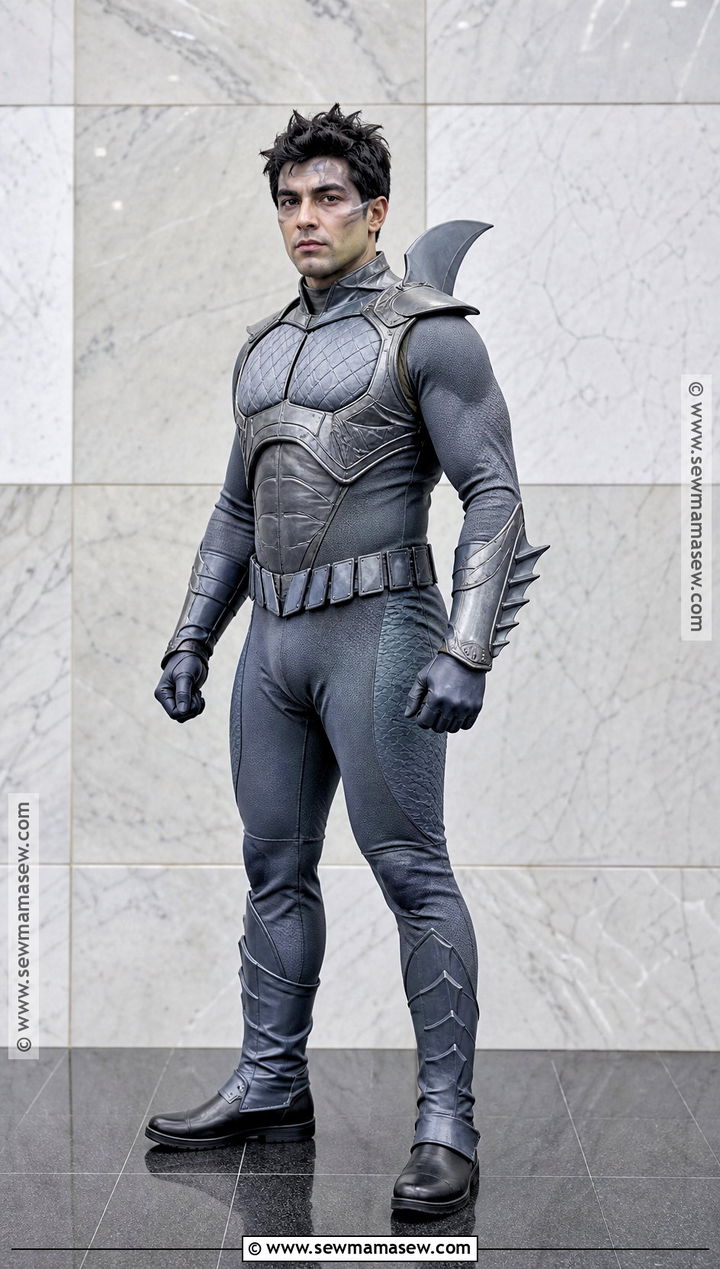 Adult Sharkboy Costume With Padded Jumpsuit - 30 sharkboy costume ideas