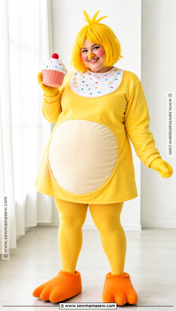 Adventure Chica Costume With Cartoon Proportions - 30 Chica Halloween Costume Ideas