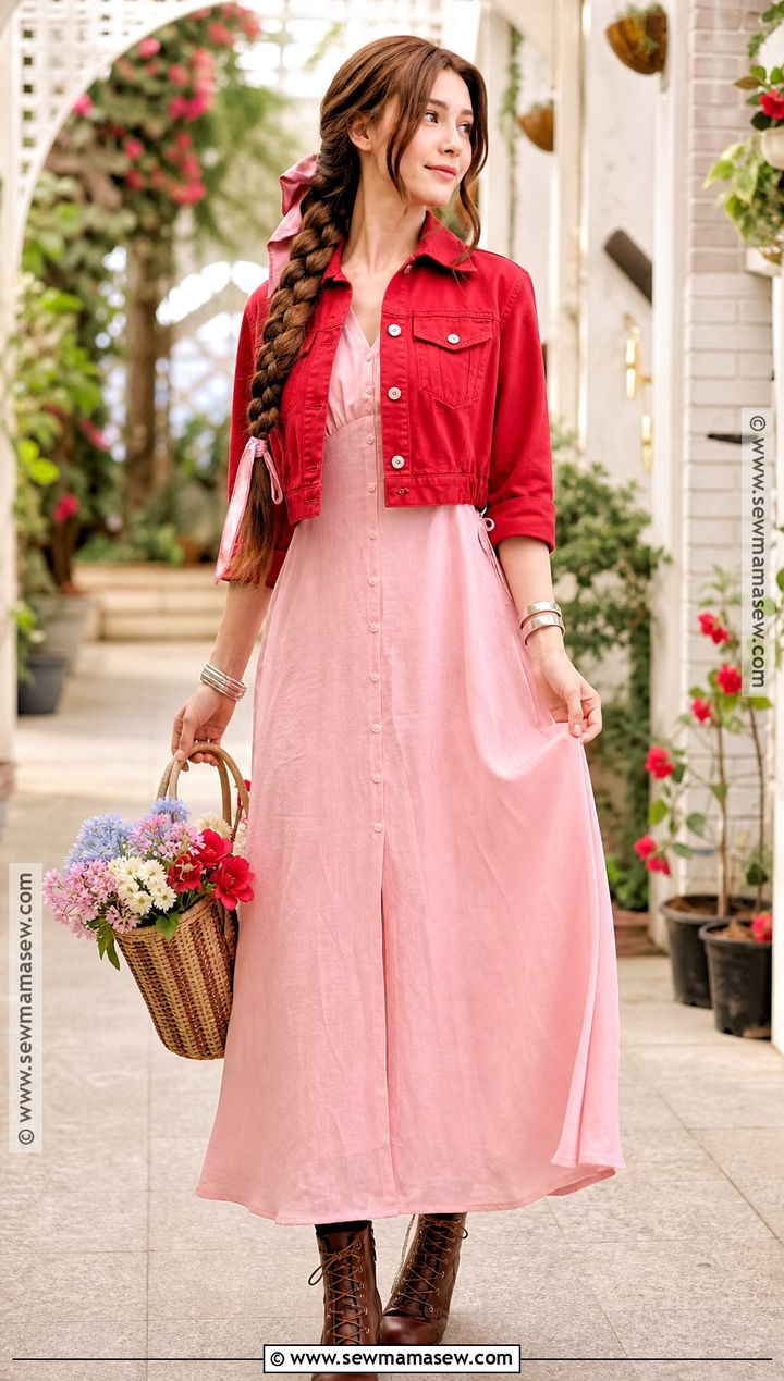 Aerith Gainsborough Cosplay With Pink Dress - 40 female cosplay ideas