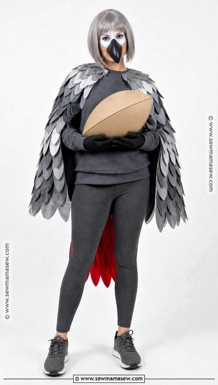 African Gray Parrot Costume - 35 parrot costume ideas