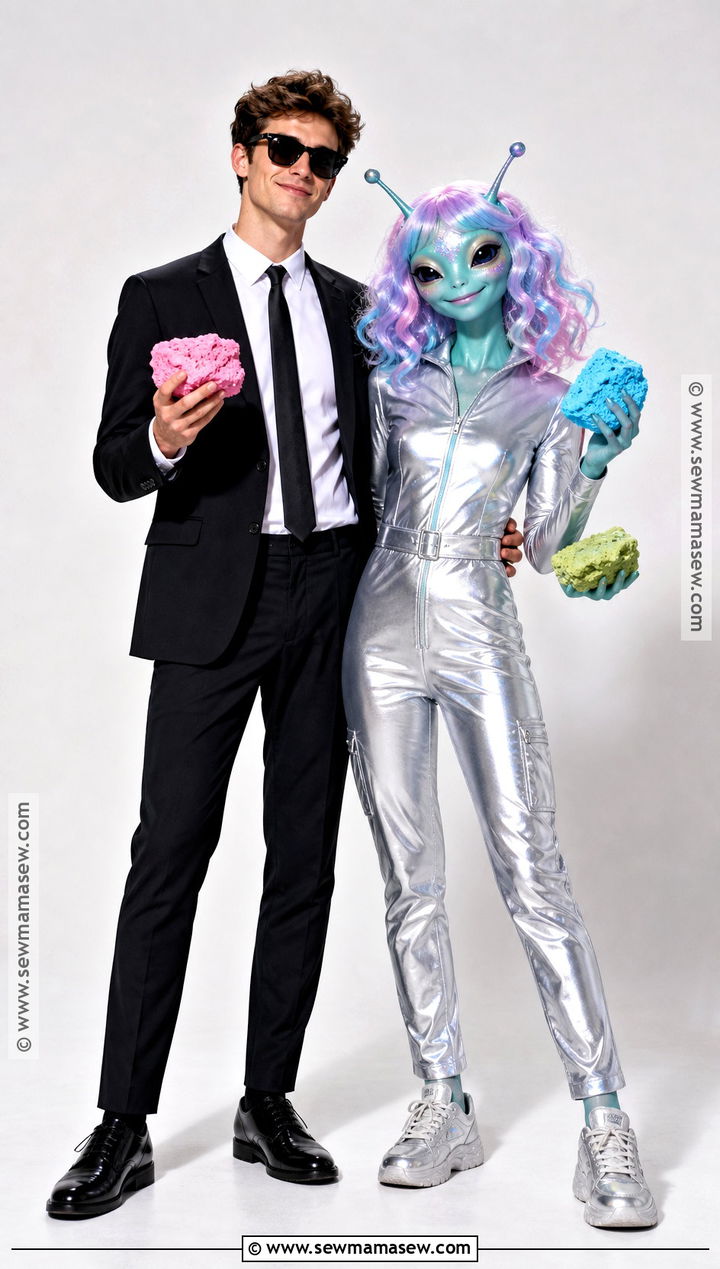 Agent And Alien Couple Costume - 50 men in black costume ideas