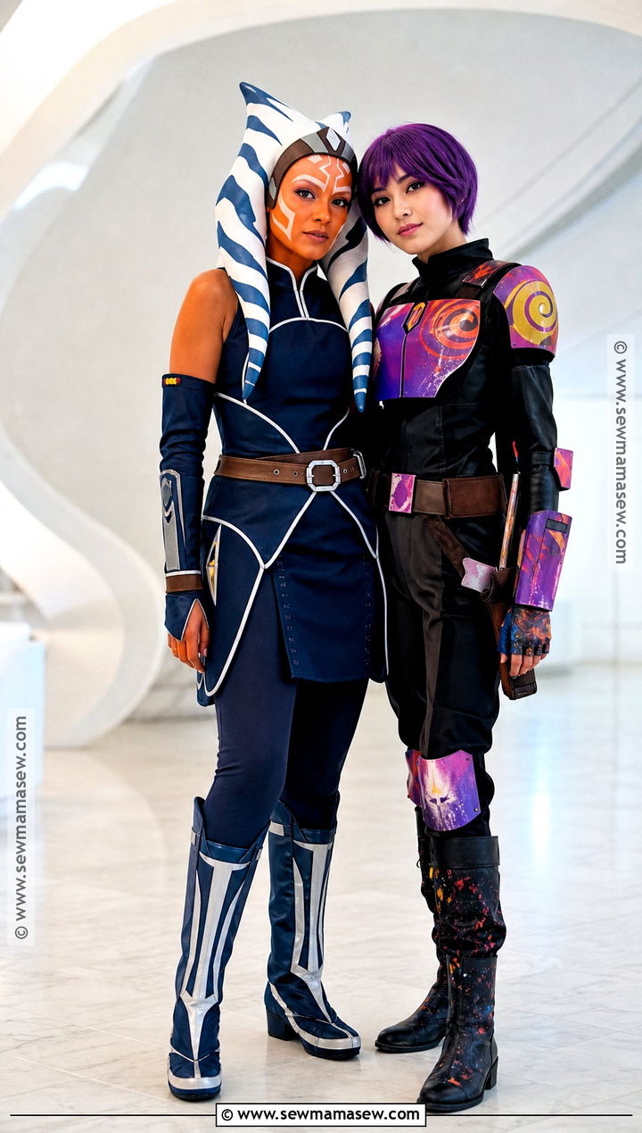 Ahsoka Tano And Sabine Wren Couple Costume - 35 star wars couple costume ideas
