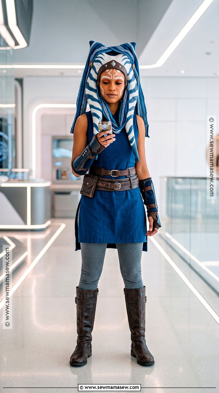 Ahsoka Tano Cosplay With Blue Headpiece - 40 female cosplay ideas