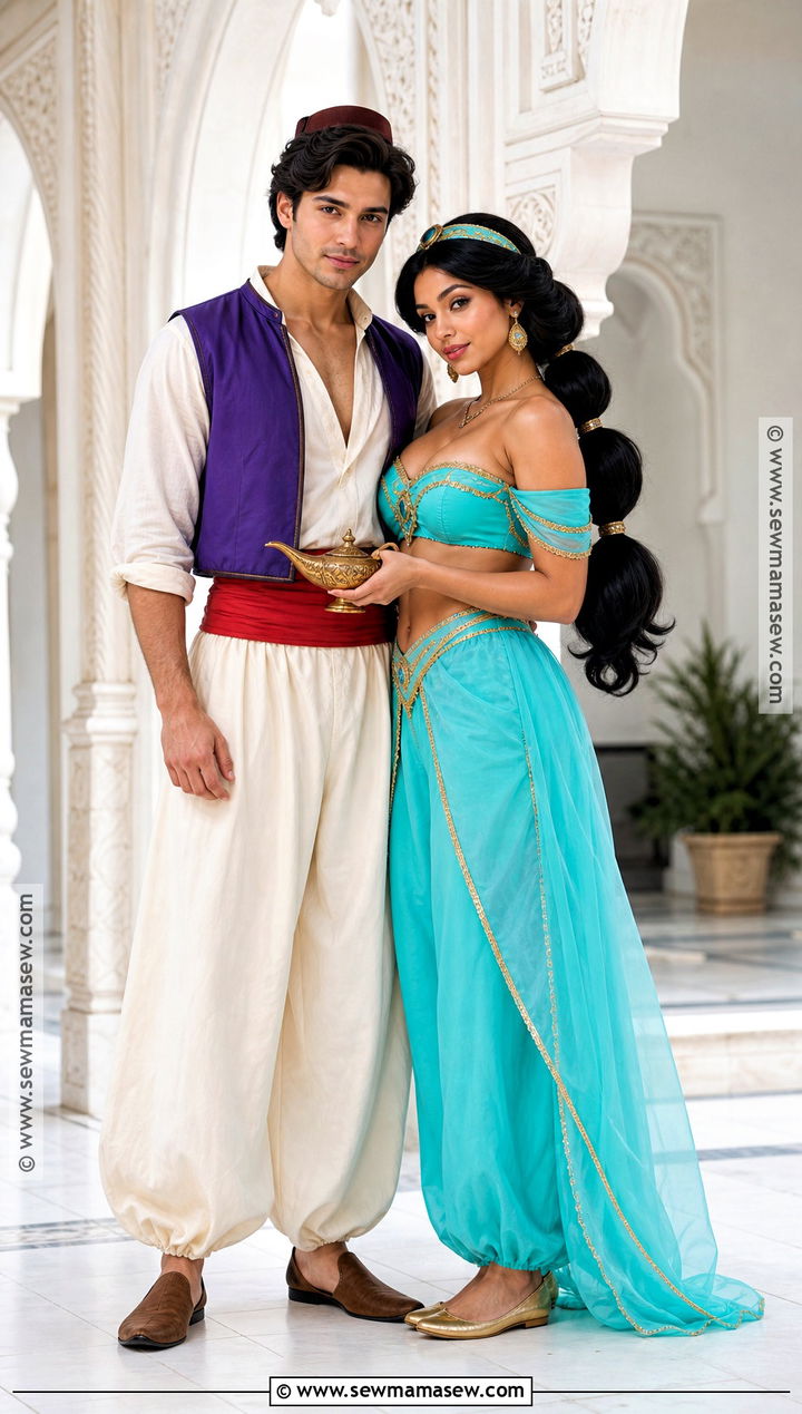 Aladdin And Jasmine Couple Costume - 30 Disney Halloween Costumes for Couples