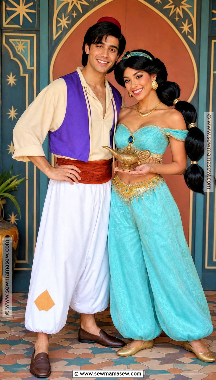 Aladdin And Jasmine Couple Costume - 40 iconic halloween costumes for couples