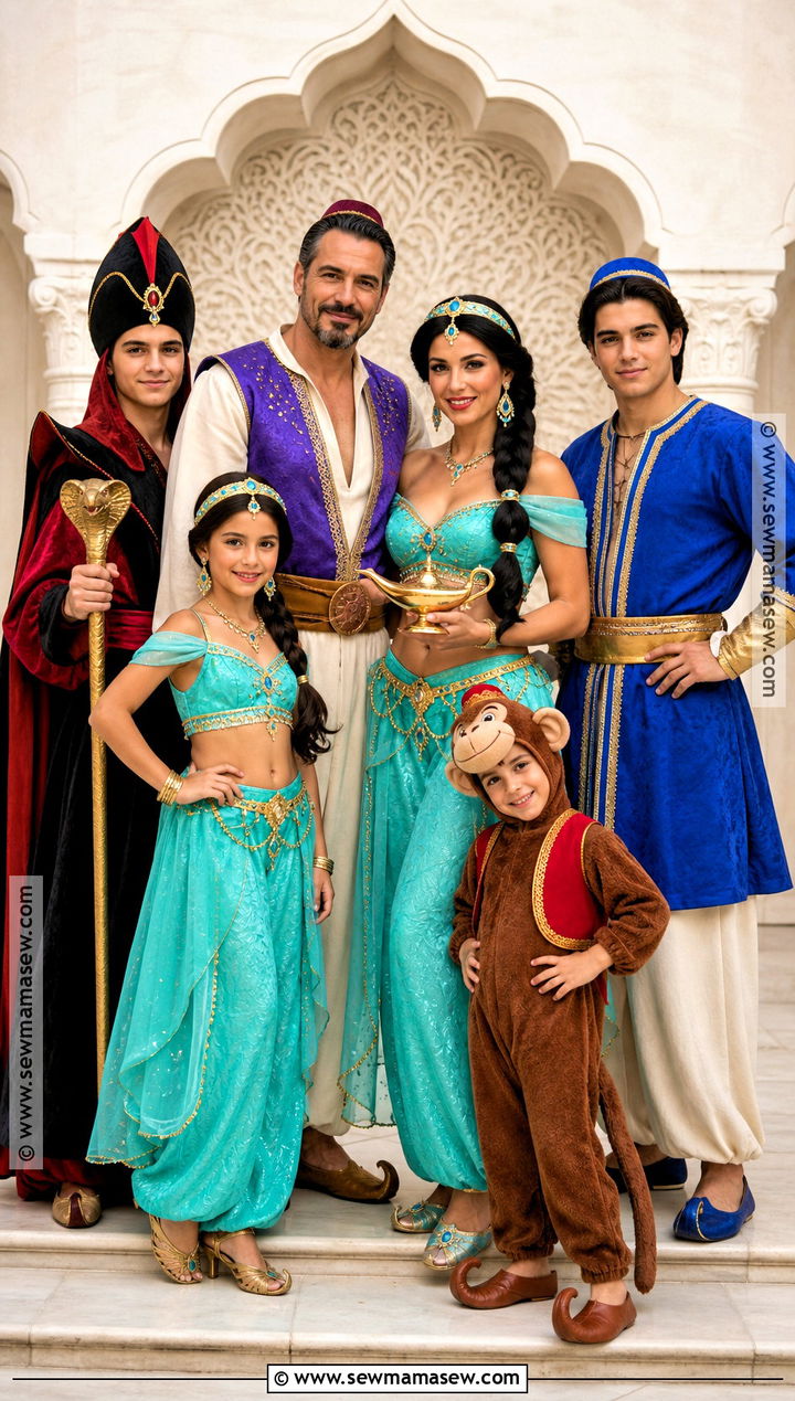 Aladdin Family Costume - 35 disney family costumes