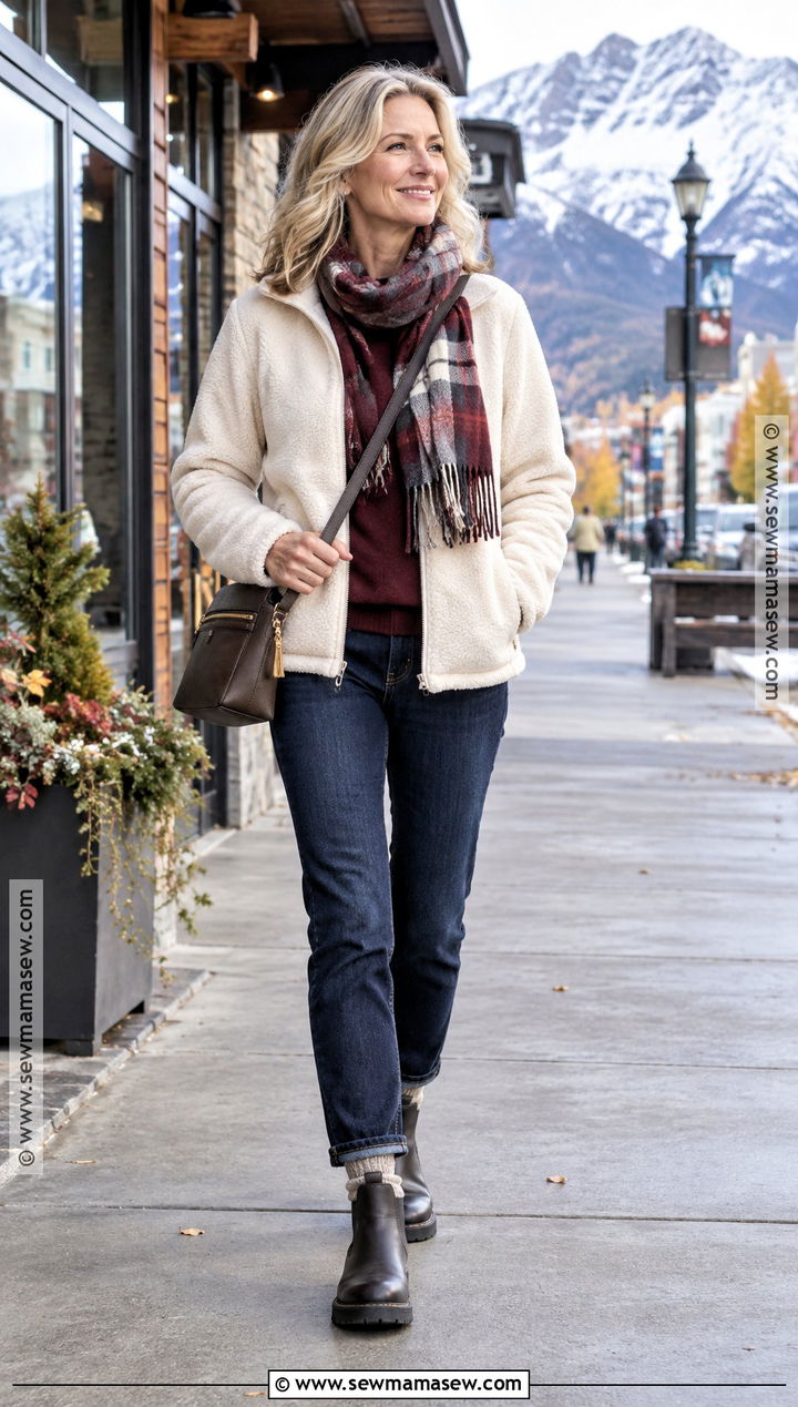 Alaska October Fleece Jacket And Jeans Outfit - 15 Alaska In October Outfits