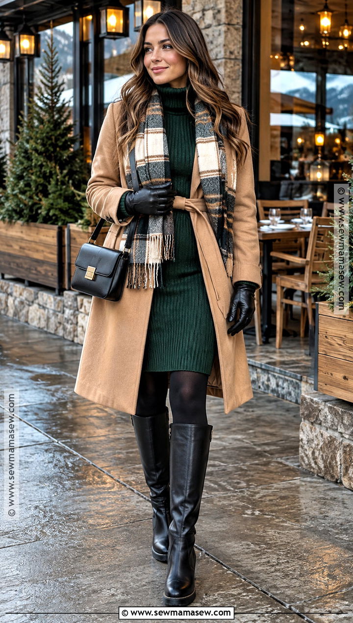 Alaska October Sweater Dress And Boots Outfit - 15 Alaska In October Outfits