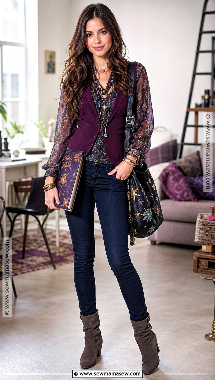 Alex Russo Costume With Layered Vest - 35 iconic brunette halloween costumes