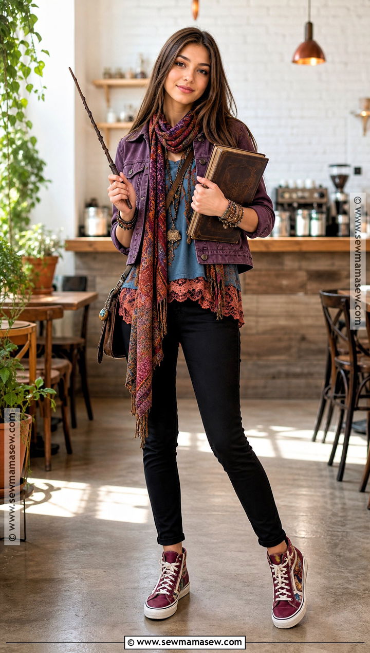 Alex Russo Wizard Costume - 30 brown hair halloween costume ideas