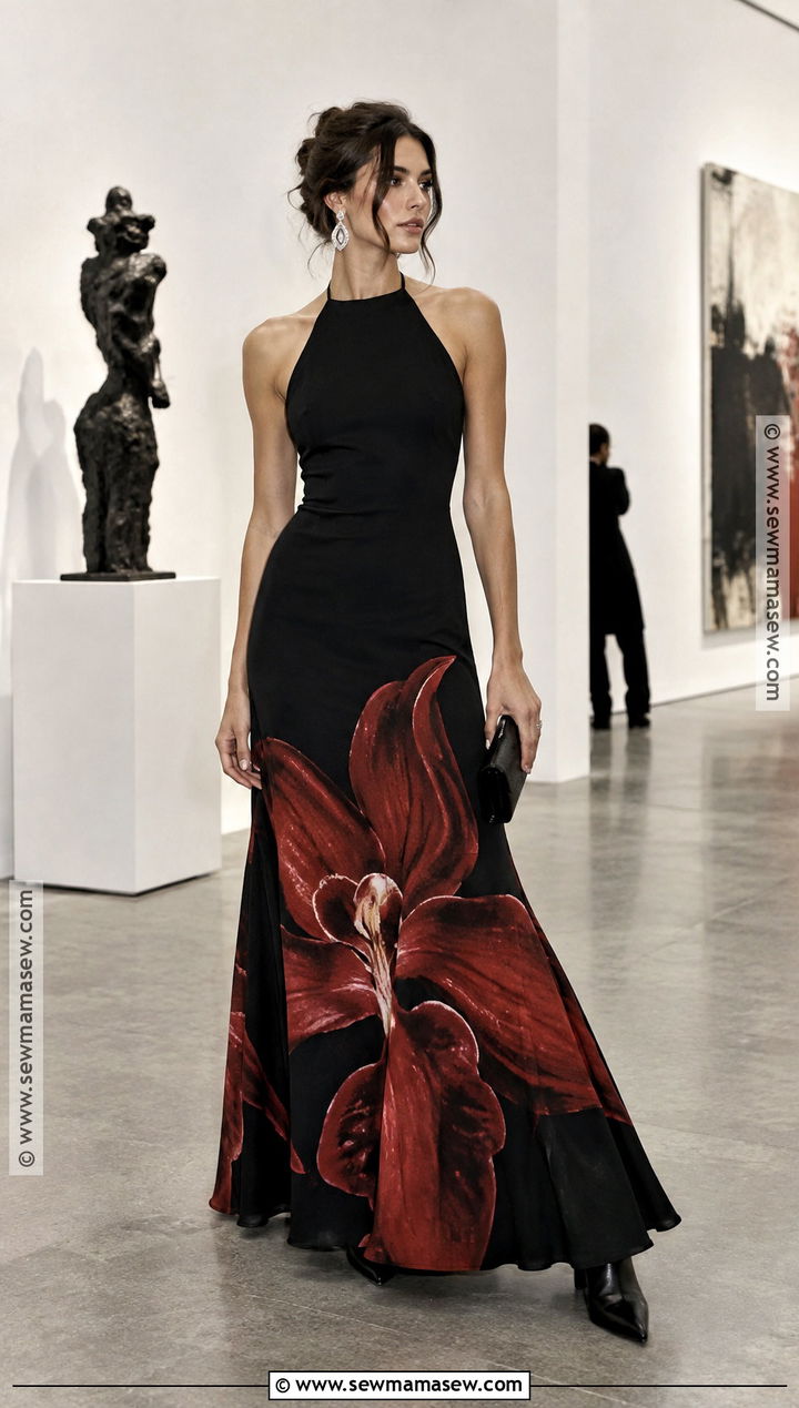 Alexander McQueen Red Orchid Maxi Dress Outfit - 15 alexander mcqueen fall 2026 ready to wear ideas