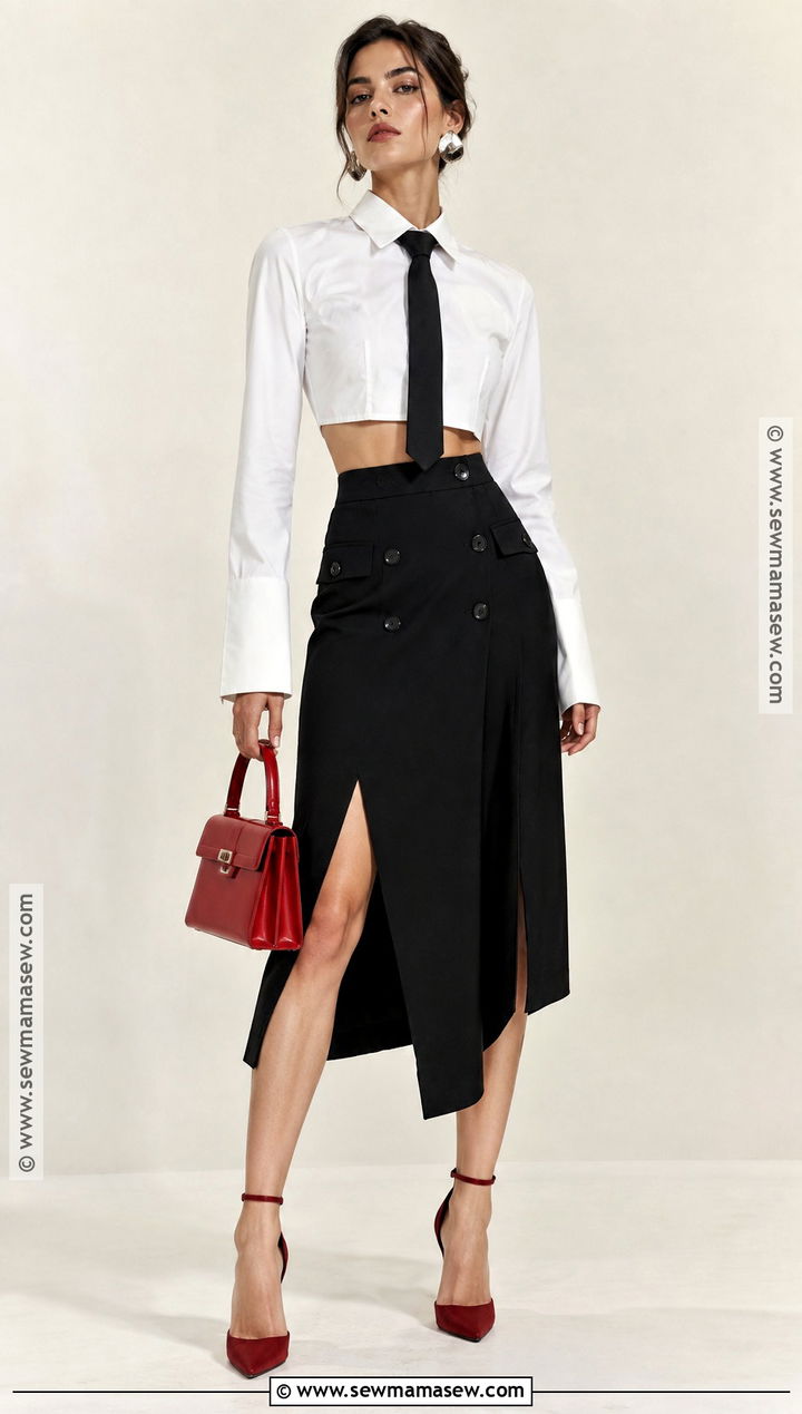 Alexander McQueen White Shirt And Black Skirt Outfit - 15 alexander mcqueen fall 2026 ready to wear ideas