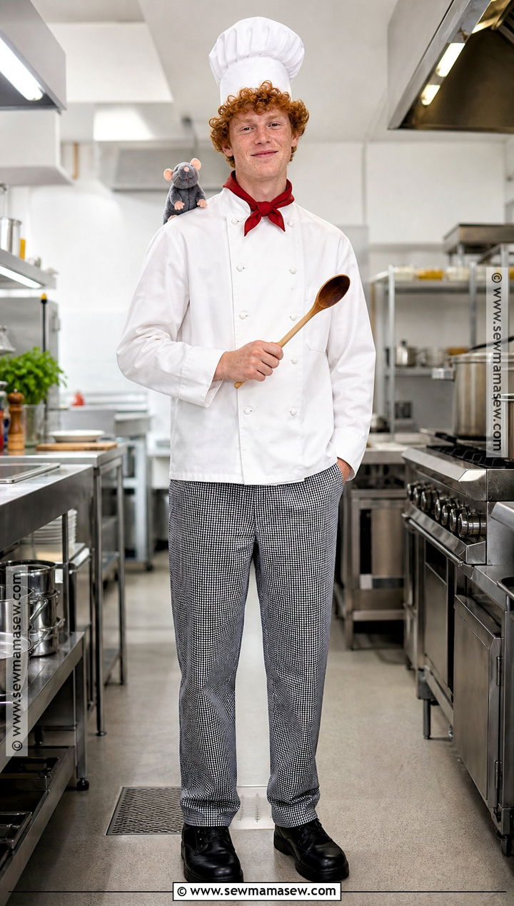 Alfredo Linguini Chef Costume - 30 red hair costumes