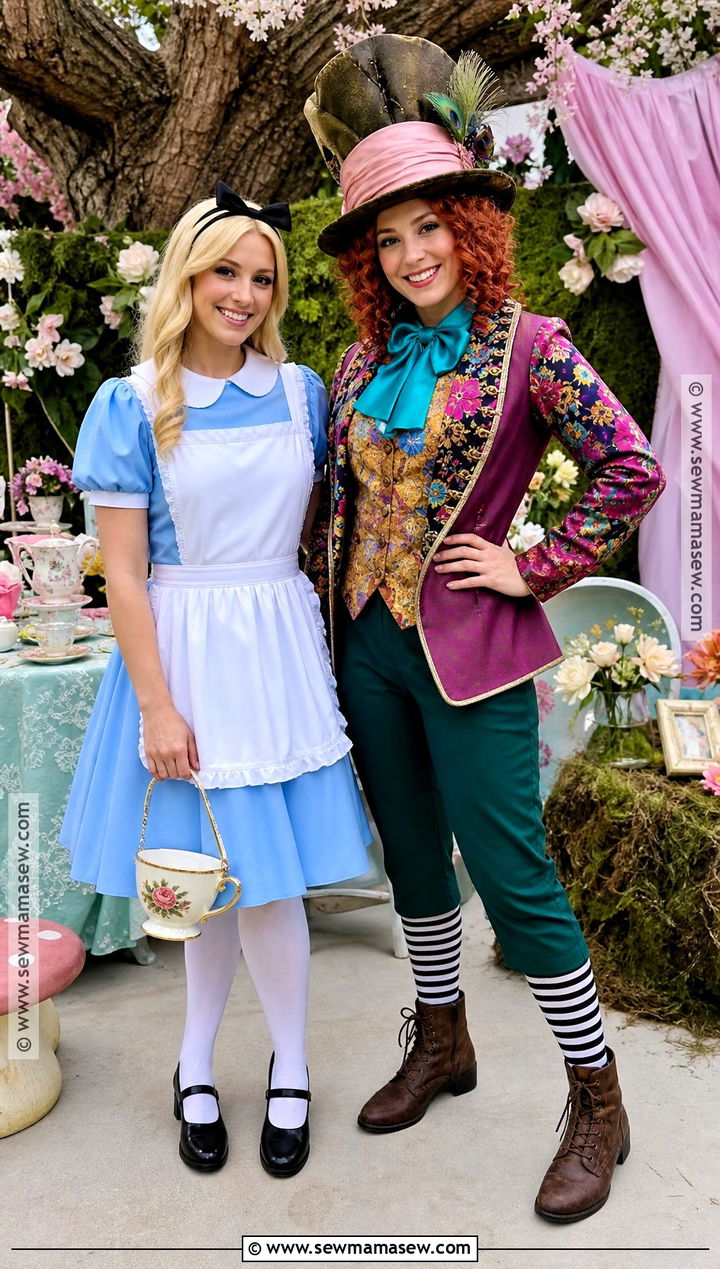 Alice And Mad Hatter BFF Costume - 30 halloween costumes for bffs