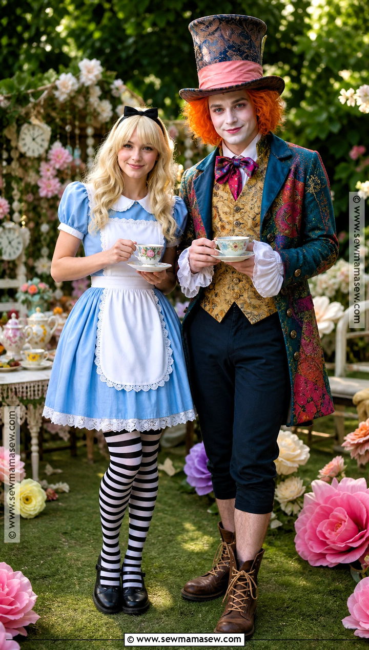 Alice And Mad Hatter Costume - 30 2 ppl halloween costumes