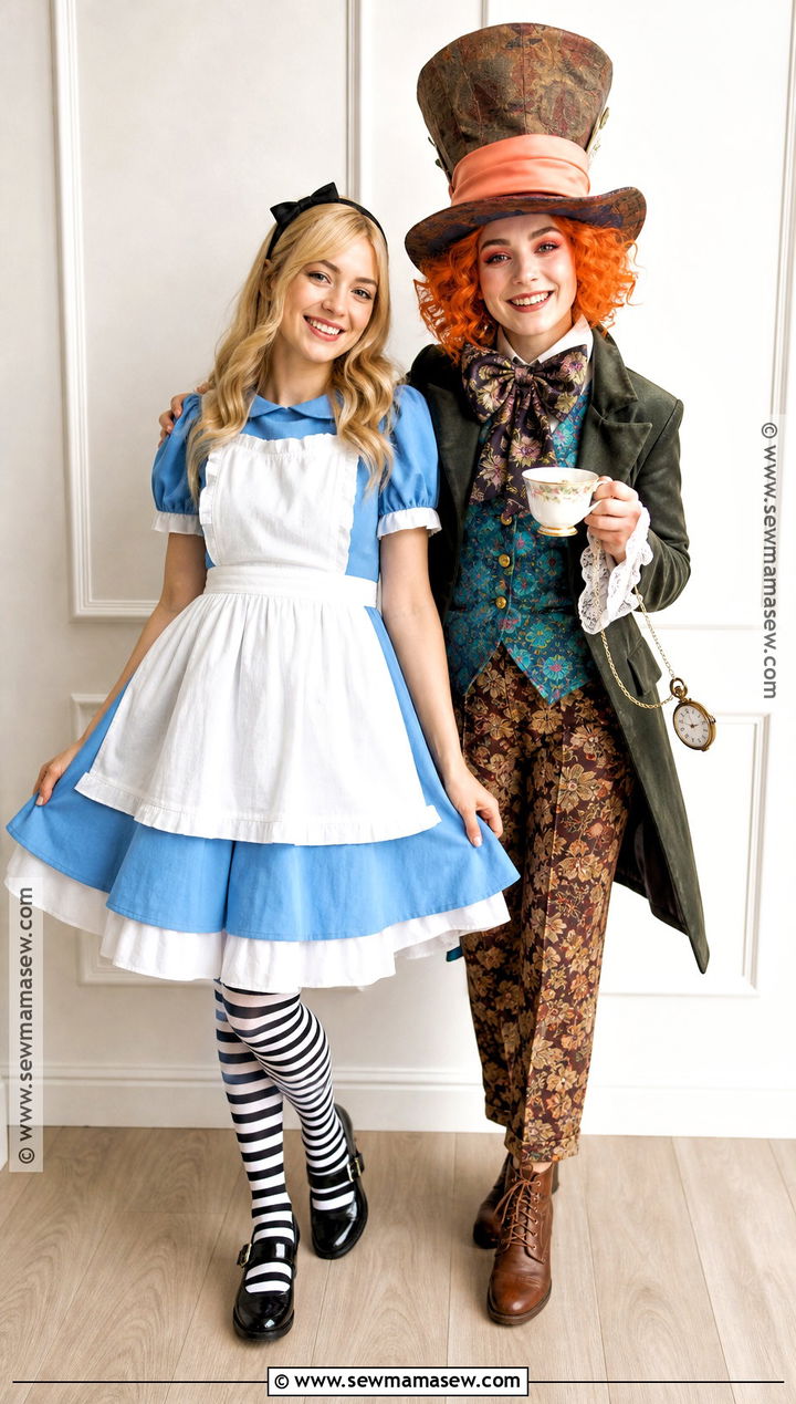 Alice And Mad Hatter Costumes - 30 halloween costumes for two for best friends