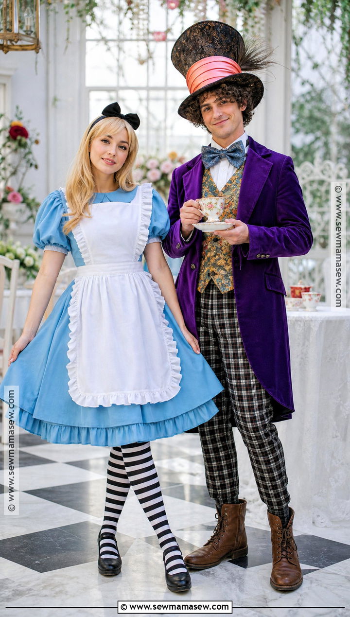 Alice And Mad Hatter Couple Costume - 45 duo halloween costumes for couples