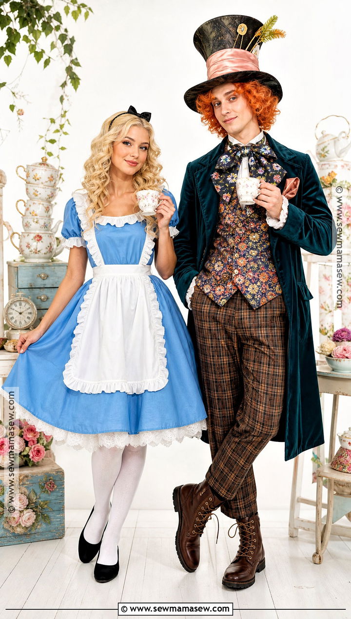 Alice And Mad Hatter Couple Costume - 45 halloween costumes for couples
