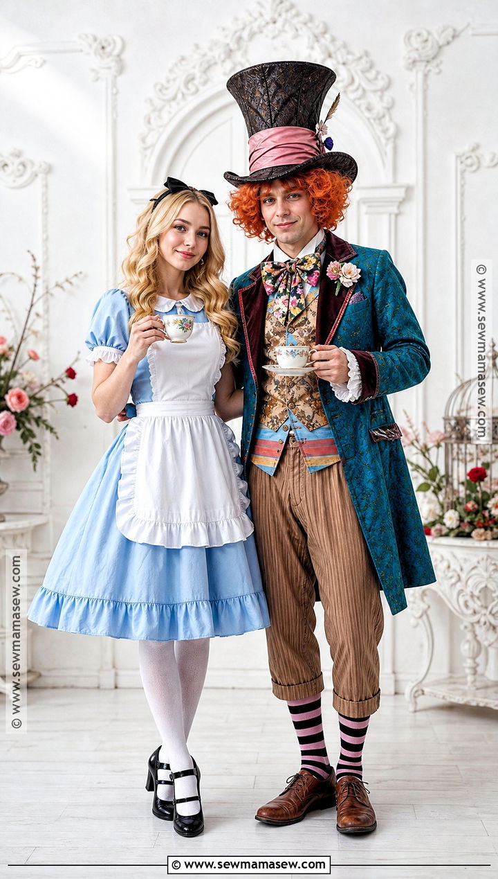 Alice And Mad Hatter Couple Costume - 50 couple costumes for halloween
