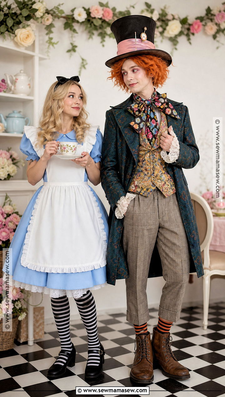Alice And Mad Hatter Couple Costume - 50 couples costume ideas