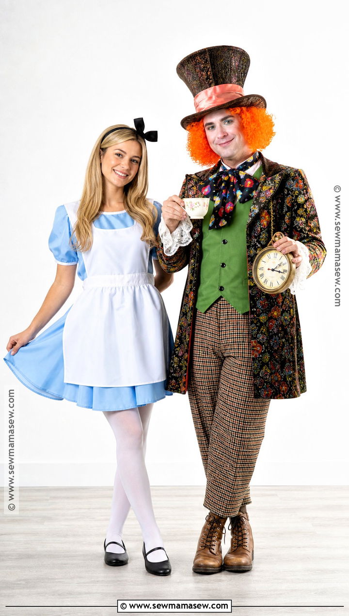 Alice And Mad Hatter Couple Costume - 30 couples costumes ideas