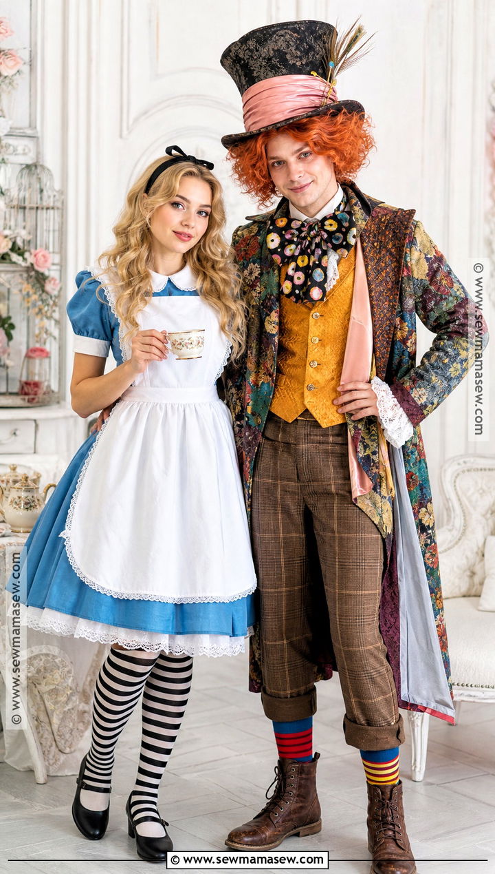 Alice And Mad Hatter Couple Costume - 30 Matching Couple Outfits Halloween