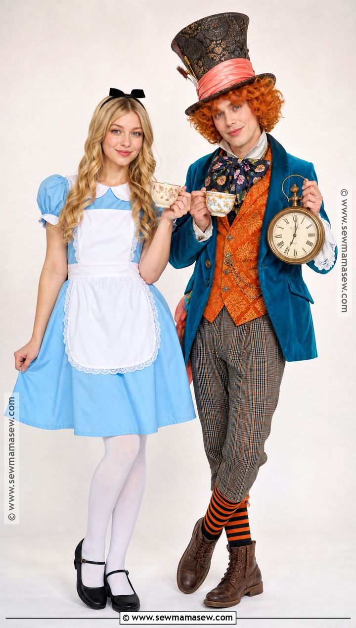 Alice And Mad Hatter Couple Costume - 35 cute couple costumes for halloween