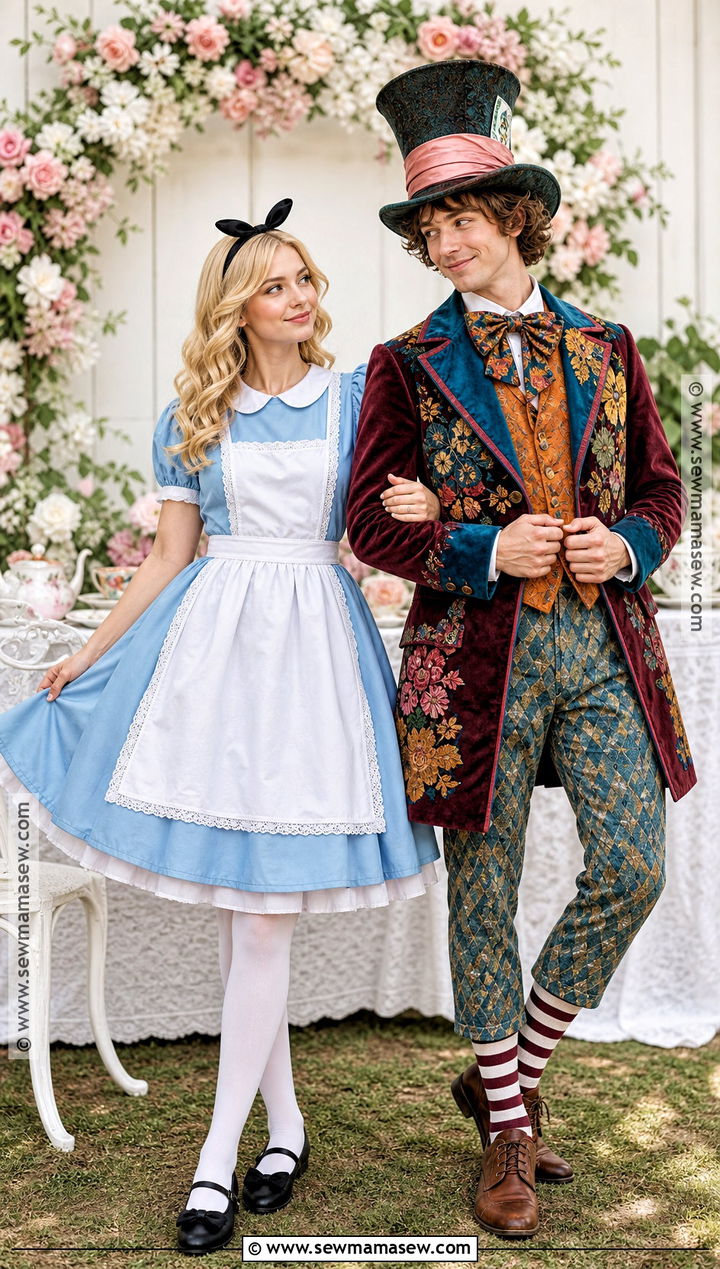 Alice And Mad Hatter Couples Costume - 40 Simple Couples Halloween Costume Ideas