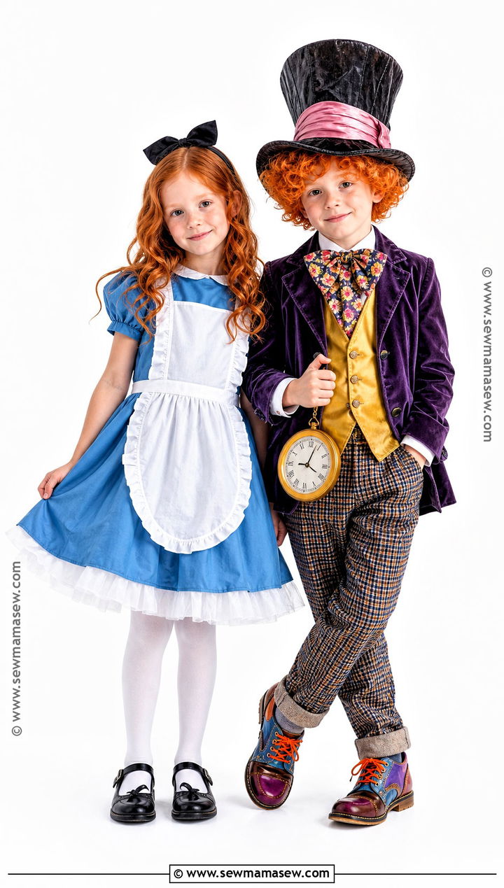 Alice And Mad Hatter Twins Costume - 30 twins costume ideas