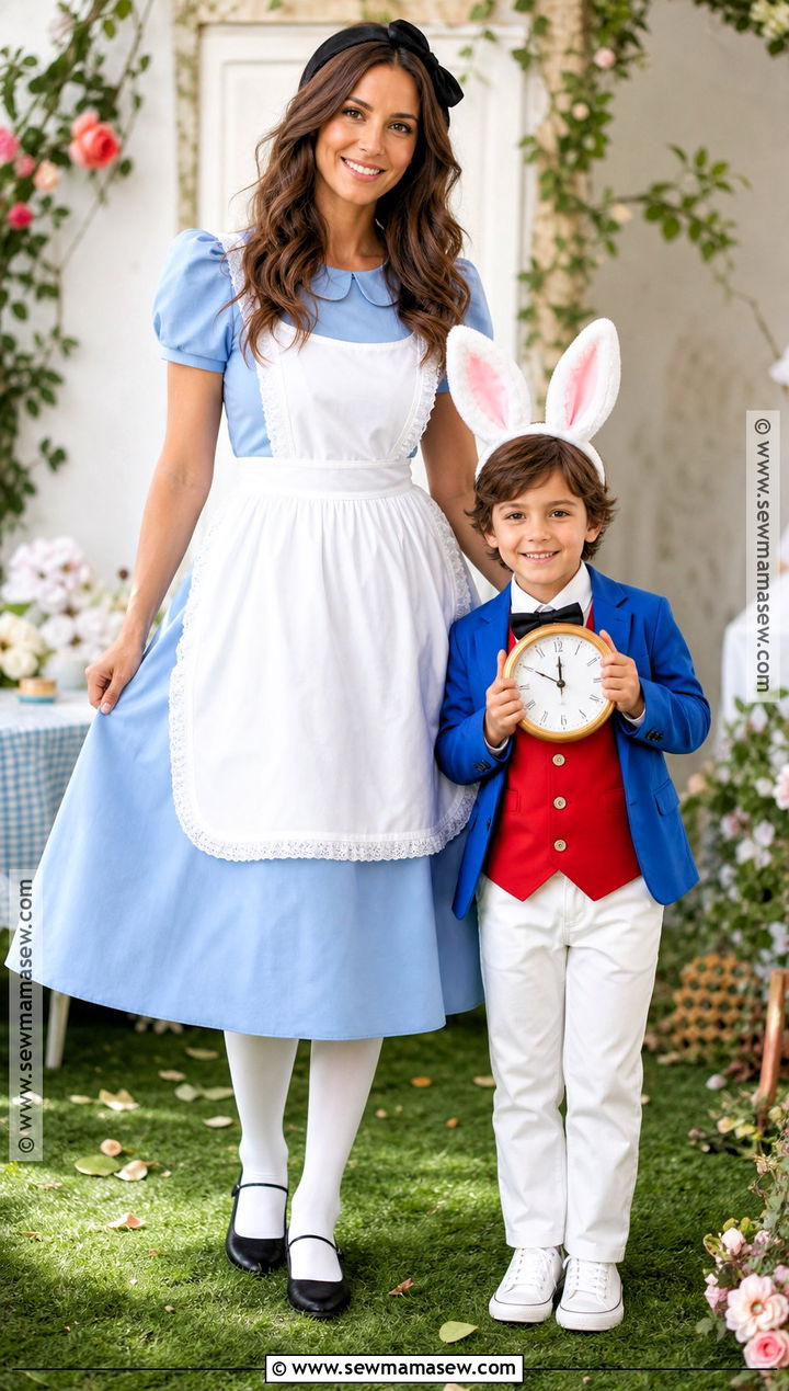Alice And White Rabbit Costume - 30 mom and son costume ideas