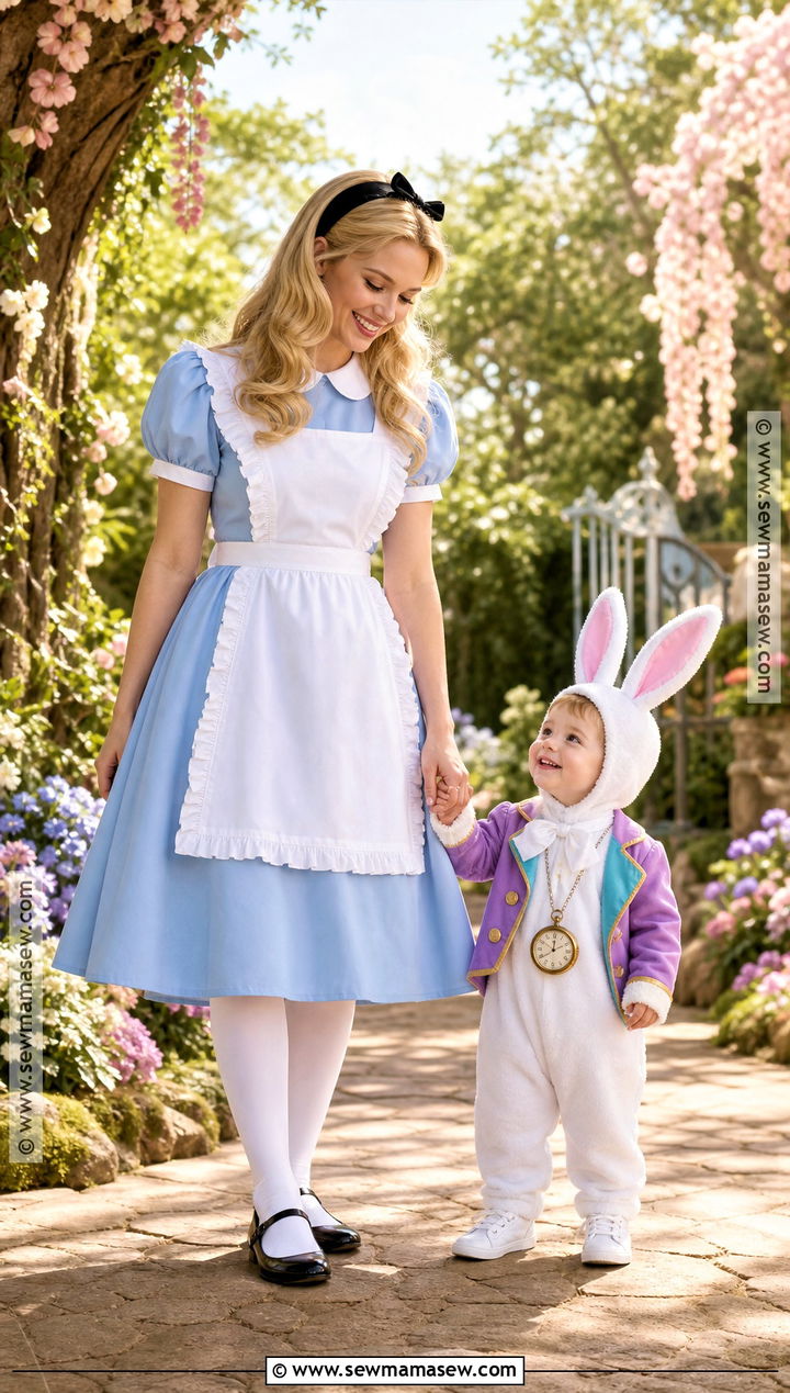 Alice And White Rabbit Costume - 30 Mom And Toddler Halloween Costumes